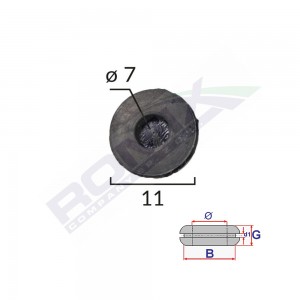 Capac cauciuc inchis universal diametru 7mm set 10 buc