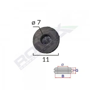 Capac cauciuc inchis universal diametru 7mm set 10 buc