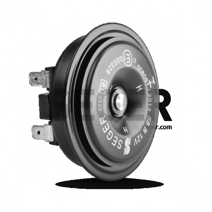 Claxon electromagnetic 12v 3.5a ton inalt - 55BI12.100.02K - SEGER