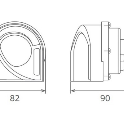 Claxon electromagnetic 12v 6a ton jos