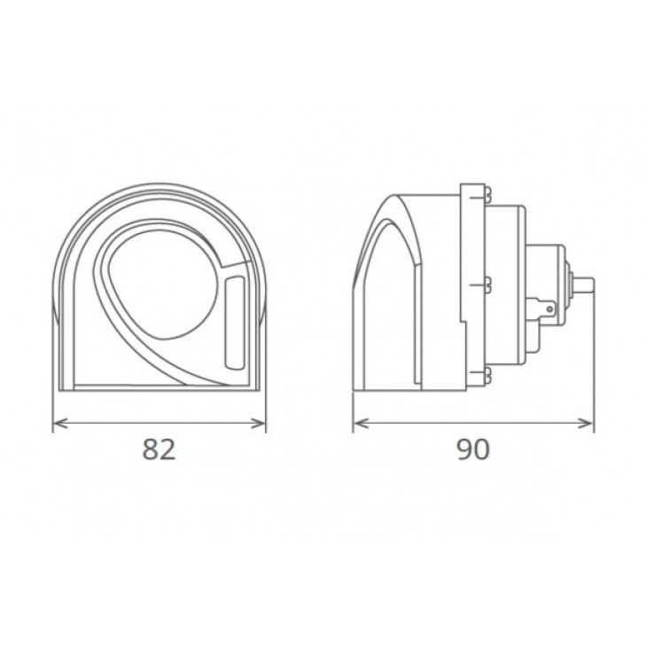 Claxon electromagnetic 12v 6a ton jos - 65HK12.100.02K - SEGER