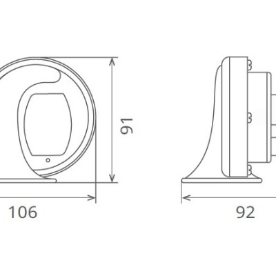 Claxon electromagnetic 12v 6a ton jos - 45885 - SEGER