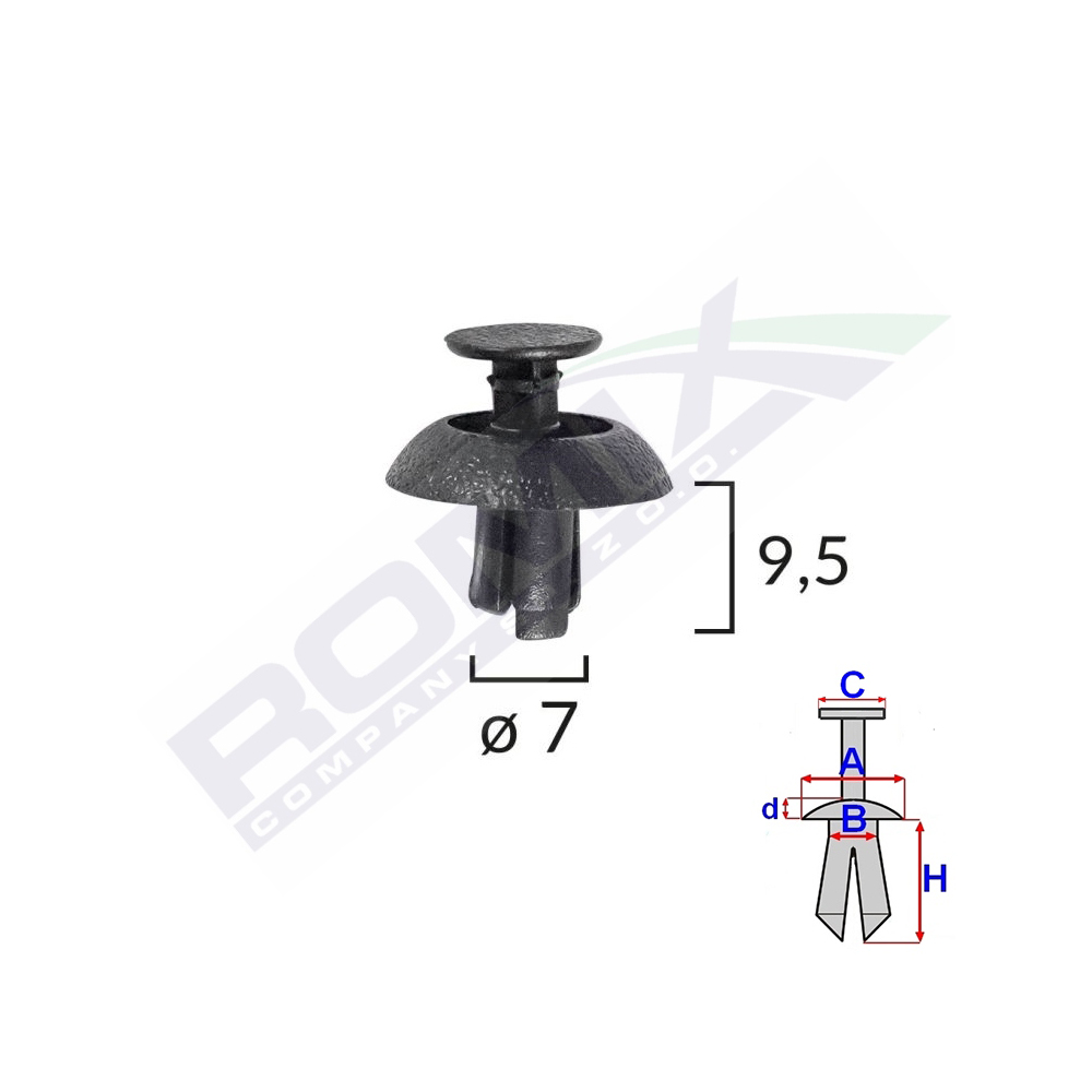 Clema fixare bara protectie pentru toyota lexus set 10 buc - C60459 - ROMIX