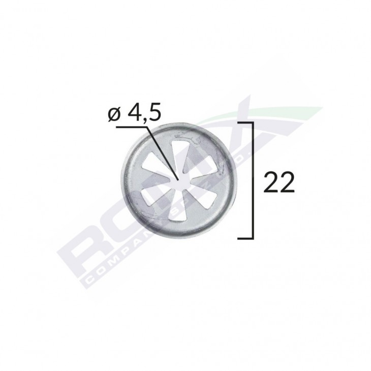 Clema fixare elemente exterior pentru vw, skoda, audi, ford, seat 4.5x22mm set 10buc - C70153 - ROMIX