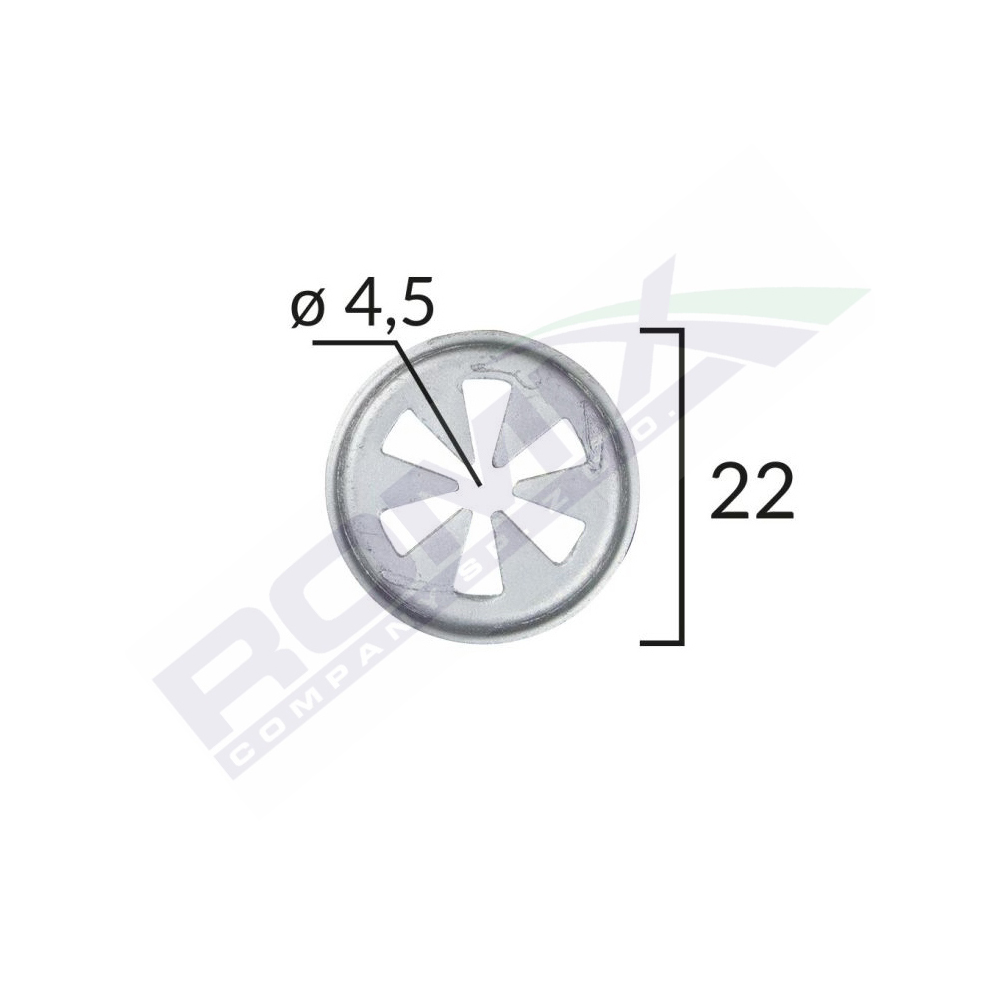 Clema fixare elemente exterior pentru vw, skoda, audi, ford, seat 4.5x22mm set 10buc - C70153 - ROMIX