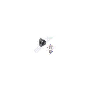 Clema fixare elemente roata pentru hyundai, kia negru set 10 buc