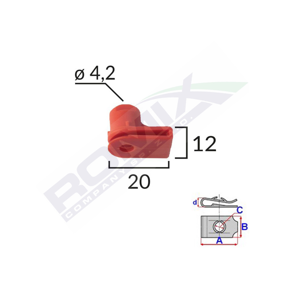 Clips capac pentru opel/bmw set 10 buc - C60100 - ROMIX