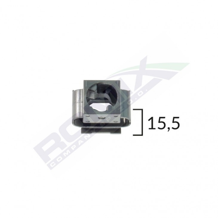 Clips de fixare pentru audi/skoda/seat/vw 15.5mm - negru set 10 buc - C10131 - ROMIX