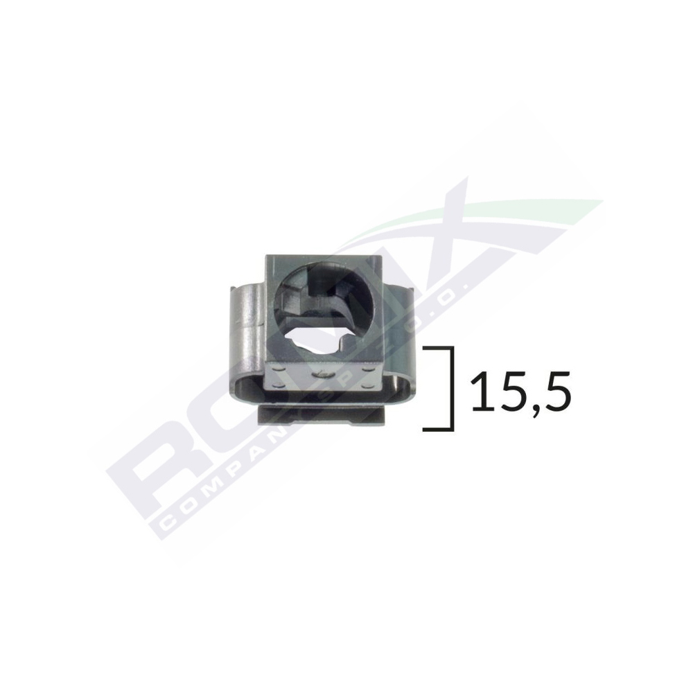 Clips de fixare pentru audi/skoda/seat/vw 15.5mm - negru set 10 buc - C10131 - ROMIX