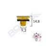 Clips fixare elemente exterioare pentru hyundai 9.3x14.8mm - galben set 10 buc - 61836 - ROMIX