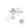 Clips fixare elemente exterioare pentru iveco/opel/renault 6x16.3 - gri set 10 buc - 61831 - ROMIX