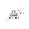 Clips fixare elemente exterioare pentru mercedes - alb set 10 buc - 61855 - ROMIX