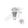 Clips fixare elemente exterioare pentru seat vw 8x22mm - alb set 10 buc - 61924 - ROMIX