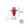 Clips fixare elemente exterioare pentru toyota 10x20.6 - rosu set 10 buc - 61835 - ROMIX