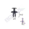 Clips fixare elemente exterioare pentru vw, seat, mercedes, skoda 8x14.2mm negru set 10buc - 62625 - ROMIX