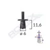Clips fixare pentru alfa romeo/fiat mercedes opel - negru set 25 buc, ROMIX