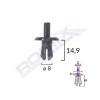 Clips fixare pentru audi, mercedes, opel 8x14.9mm negru - set 10 buc - 62753 - ROMIX