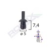 Clips fixare pentru audi/vw 5x7.4mm - negru set 25 buc - 61903 - ROMIX