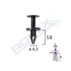Clips fixare pentru ford, opel 6.5x18mm negru set 10buc - 62632 - ROMIX