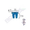 Clips fixare pentru grup vag/ citroen/ fiat/ alfa - albastru set 25 buc - 61563 - ROMIX
