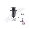 Clips fixare pentru honda/mazda 10x15.4mm - negru set 10 buc - 62002 - ROMIX