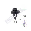 Clips fixare pentru kia/mazda/mitsubishi/nissan/kia 8x18.8mm - negru set 10 buc - 61958 - ROMIX