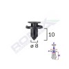 Clips fixare pentru nissan/toyota/lexus/suzuki 8x10mm - negru set 10 buc - 62093 - ROMIX