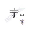 Clips garnitura pentru citroen fiat peugeot 18x13.1mm - negru set 10 buc - 62202 - ROMIX