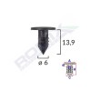 Clips garnituri pentru fiat 6x13.9 - negru set 25 buc - 62028 - ROMIX