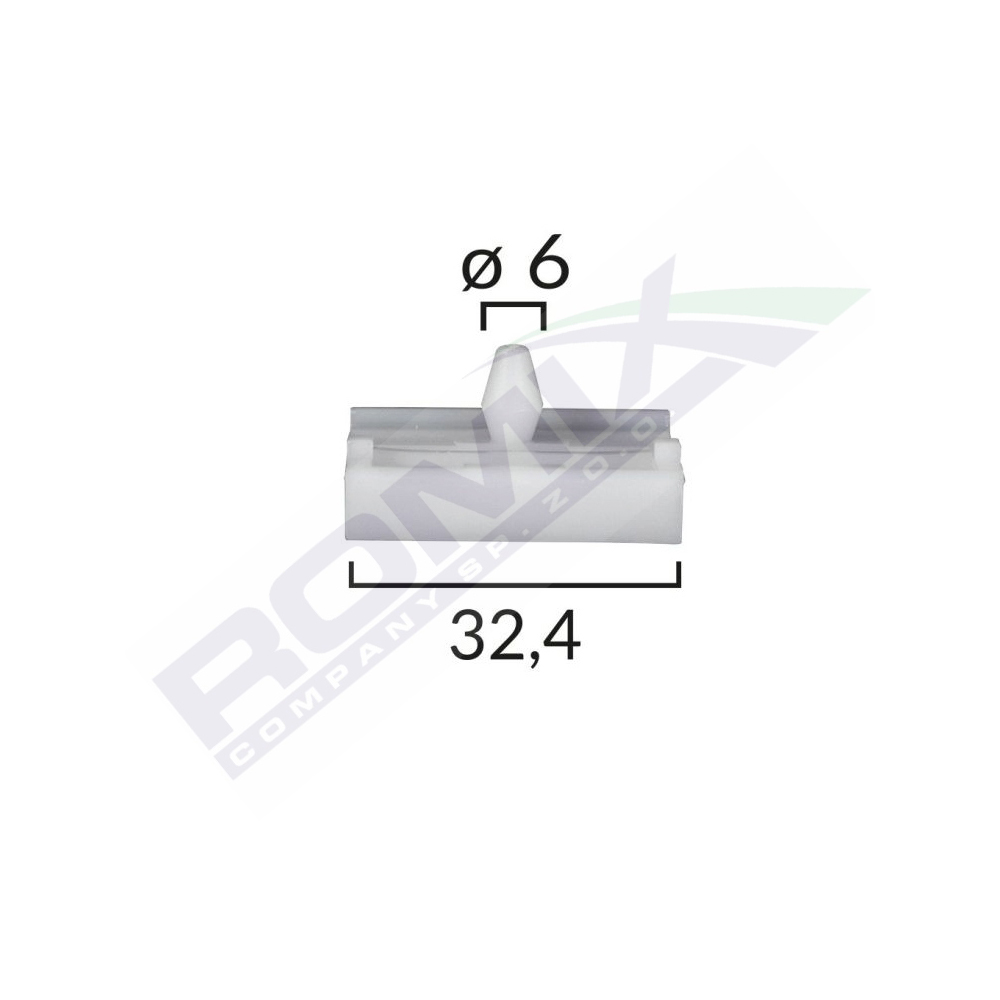 Clips praguri bmw 6x24mm - gri set 10 buc - C30110 - ROMIX