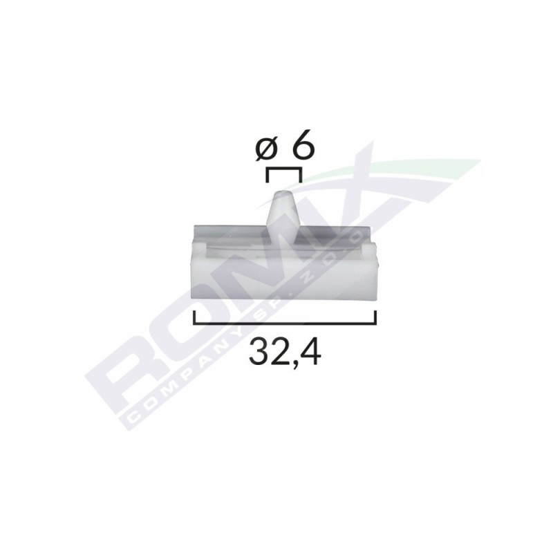 Clips praguri bmw 6x24mm - gri set 10 buc - 62198 - ROMIX