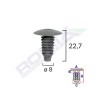 Clips tapiterie pentru audi/ford/opel/mercedes vw 8x22.7 - negru set 10 buc - 61842 - ROMIX