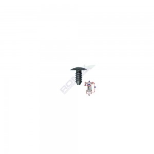 Clips tapiterie pentru fiat/grup vag 7x17.9mm - gri set 10 buc
