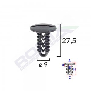 Clips tapiterie pentru fiat set 25 buc