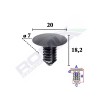 Clips tapiterie pentru grup vag 7x18.2mm negru - set 10 buc - 62775 - ROMIX