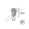 Clips tapiterie pentru honda/hyundai/kia/mazda 8x182mm - gri set 10 buc - 61899 - ROMIX