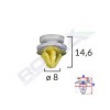 Clips tapiterie pentru land rover opel renault 8x14.6mm - alb set 10 buc - 62200 - ROMIX
