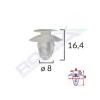 Clips tapiterie pentru mercedes 8x16.4mm - alb set 10 buc - 61854 - ROMIX