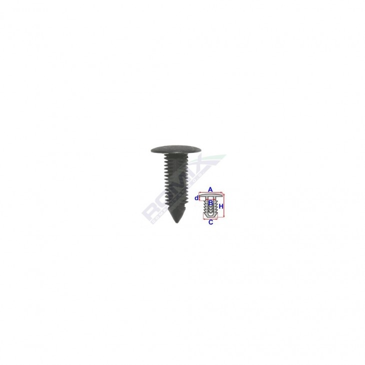 Clips tapiterie pentru mercedes - negru set 10 buc - 10430 - ROMIX