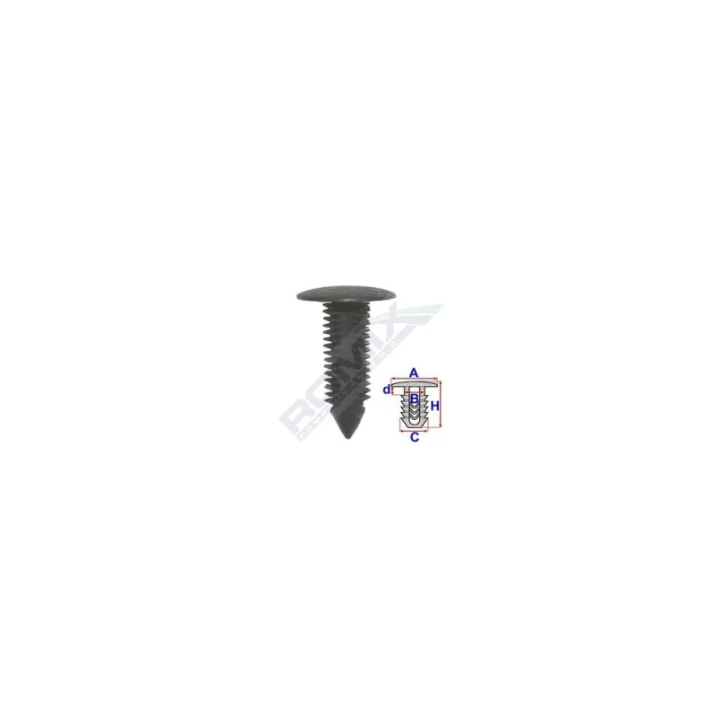 Clips tapiterie pentru mercedes - negru set 10 buc, ROMIX