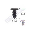 Clips tapiterie pentru opel/citroen/peugeot - negru set 10 buc - 61522 - ROMIX