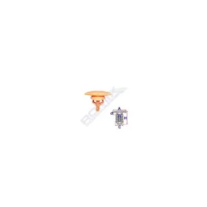 Clips tip garnitura pentru honda4.7x11.2mm - orange set 10 buc, ROMIX