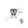 Clips universal negru set 25 buc - 61508 - ROMIX
