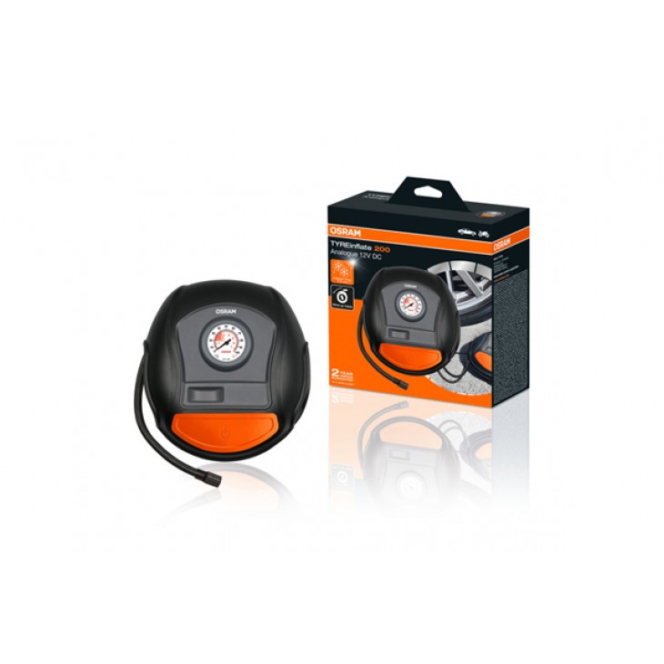 Compresor auto 12v 120 w cu afisaj analogic tyreinflate 200 osram - OTI200 - ams-OSRAM