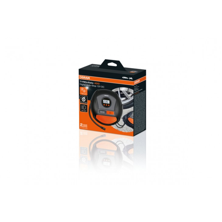 Compresor auto 12v 120 w cu afisaj digital tyreinflate 450 osram - OTI450 - ams-OSRAM