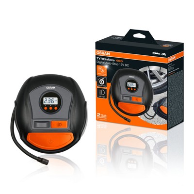 Compresor auto 12v 120 w cu afisaj digital tyreinflate 450 osram