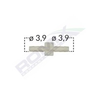 Conector liniar furtun conducte universal 3.9mm - gri set 5 buc