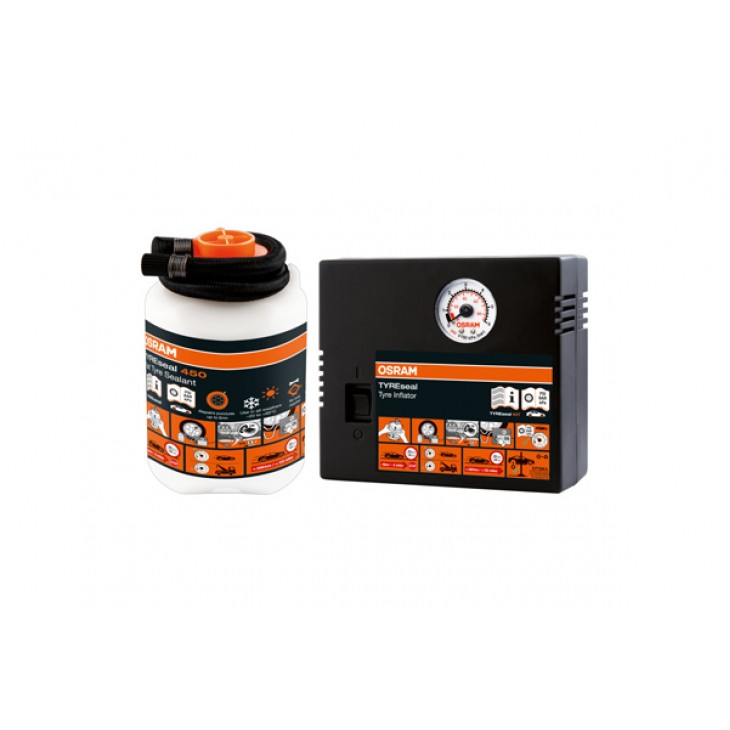 Kit reparatii anvelope (compresor + spray reparatii anvelope) tyreseal kit osram - OTSK4 - ams-OSRAM
