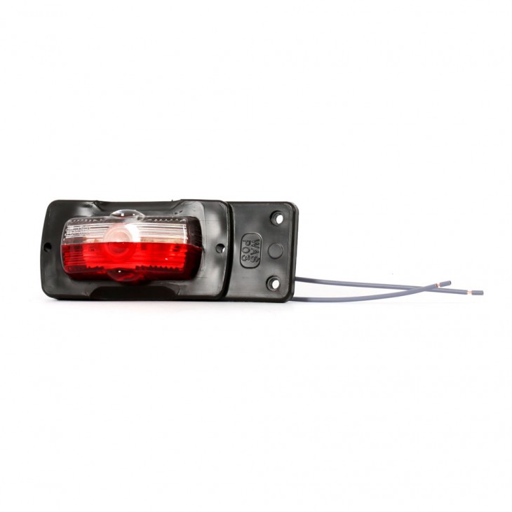 Lampa gabarit 33 po3, 12v-24v, pozitie alb / rosu was - 33 - WAS