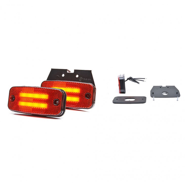 Lampa gabarit led 1139 w158, 12v-24v, pozitie rosu was - 1139 - WAS